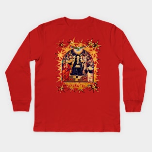 Pentecost Holy Spirit Virgin Mary and the Apostles Kids Long Sleeve T-Shirt